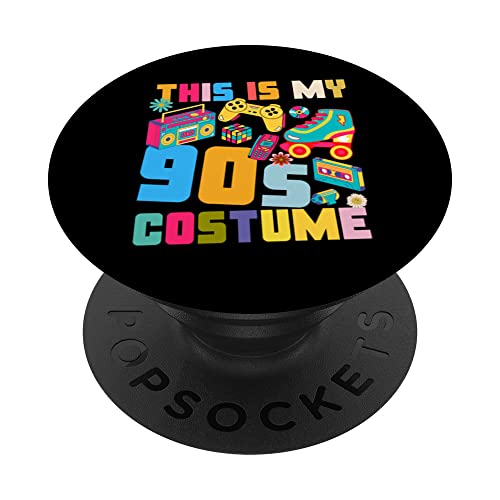 This Is My 90s Costume Retro 1990 Halloween Family Theme T-shirt PopSockets PopGrip Intercambiabile