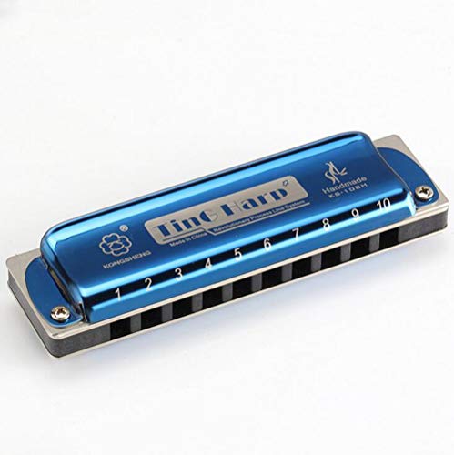 Preisvergleich Produktbild YAMEIJIA Kong Sheng Mundharmonika Instrument für Erwachsene Anfänger Lernen Harmonika,Blue