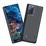 Sitong [Upgraded Battery Case for Samsung Galaxy S20 FE 5G, 5000mAh Rechargeable Extended Battery Charging Charger Case, Add 100% Extra Juice (6.5 Inches) Black