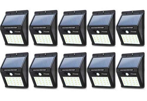Solar Light 20 LED Bright Outdoor Security Lights with Motion Sensor Wireless Waterproof Night Lighting Solar Powered Spotlight for Garden, Wall, Path, Front Door, Deck, Driveway, Patio, Outdoor (10)