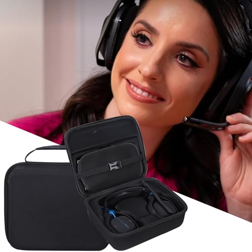 Image of Aproca Hard Case Compatible with Logitech G Astro A50 X /Astro Gaming A50 Wireless Dolby Gaming Headset, Portable Storage Bag for Accessories (Black)