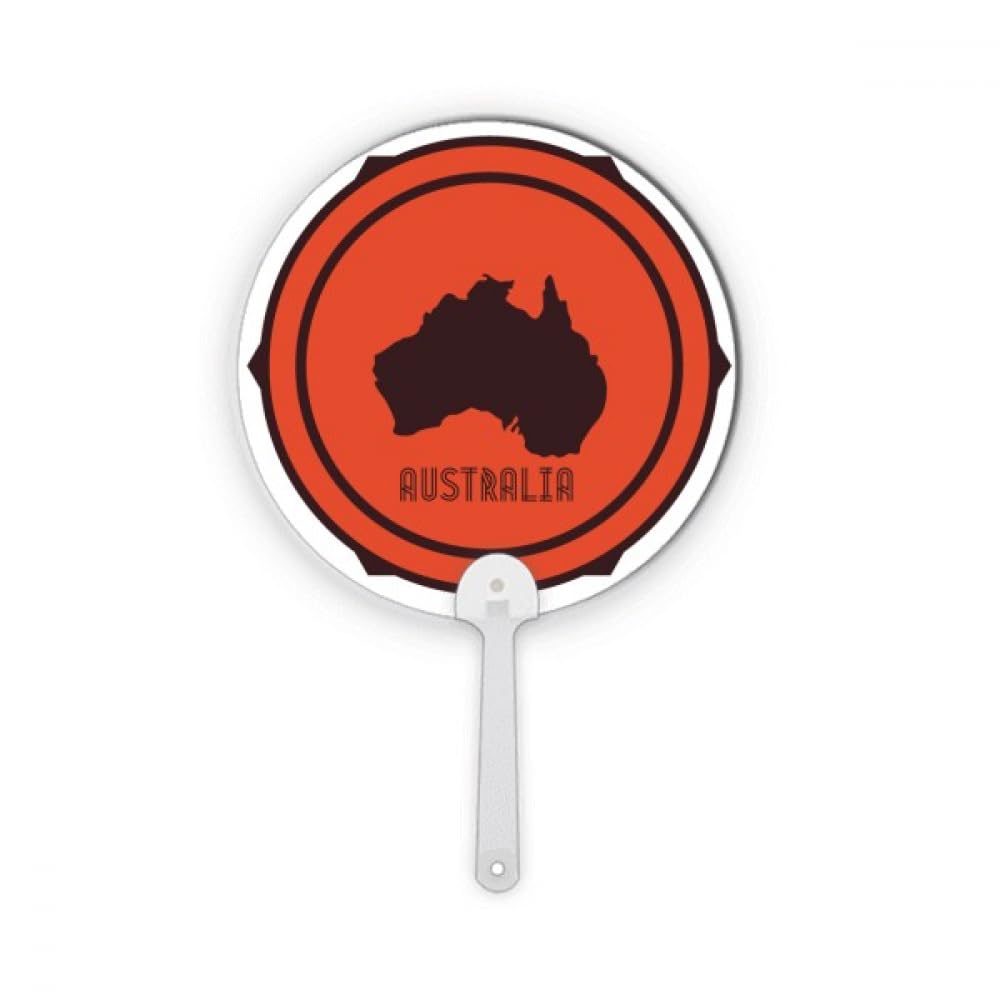 Éventail rond Australie pour rester au frais durant les grands événements de l'été
