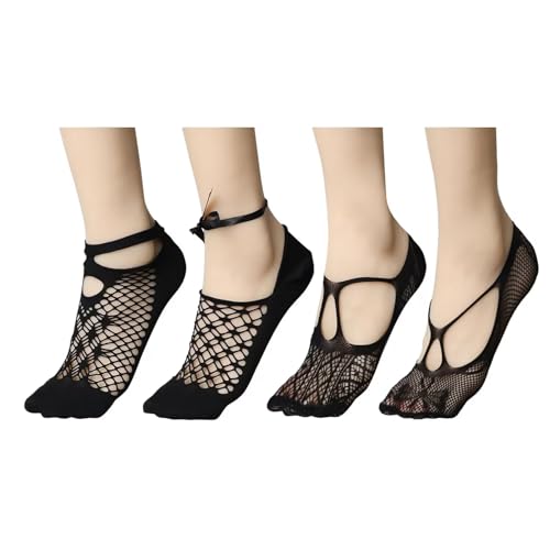 Women Black Lace No Show Socks Fishnet Mesh Sheer Ankle Socks See Through Hollow Net Thin Short Sexy Fancy Sock Woman