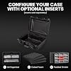 NANUK 920 Empty Hard Case Waterproof Travel Hard Case, 16.7 x 13.4 x 6.8, Dustproof & Impact-Resistant, Airline Carry-On Approved Black