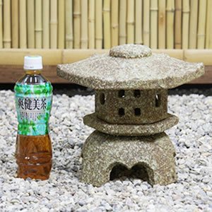 Amazon.co.jp: 信楽焼 灯籠（とうろう） 8号六角雪見【ok-0044】 灯篭