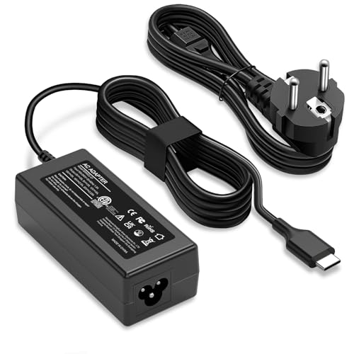 ELEHILS 45W USB C Portable Chargeur Compatible avec HP Chromebook,ASUS,Len ovo,Dell, Acer, Samsung Chargeur d’Ordinateur Type C AC Adaptateur Puissance