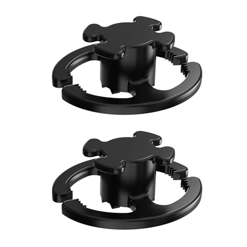 GRABLOOM 2Pcs/Set Ski Snowboard Helmet Holder Clip Plastic Hook Mounting On Helmet Strap for Outdoor Sports Clips, Oval