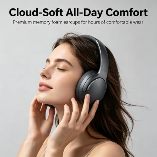 Hybrid Active Noise Cancelling Headphones, Wireless Headphones Over Ear - image 7