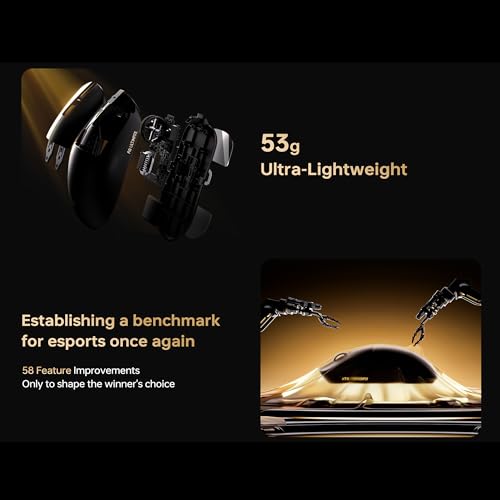 Image of ATK Dragonfly A9 Ultimate Wireless Gaming Mouse, PAW3950 Ultra Sensor, DPI up to 42,000, 55g Lightweight, 8K Polling, 800 Hr Battery Life, 5 Programmable Buttons, Tri-Mode 2.4G /Bluetooth /Wired - White