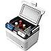 WUBAILI Mini Refrigerador para Coche De 12 L, 12 V / 240 V, Compresor De Nevera Portátil Portátil para Acampar, Enfriador Y Calentador De Nevera De Coche De 10-65 Grados