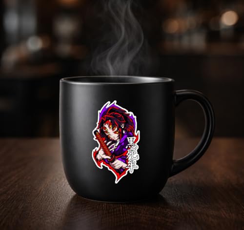 Image of Demon Slayer Stickers for Kids & Teens - Vinyl Decals | Waterproof Stickers for Laptops, Water Bottles, Bikes