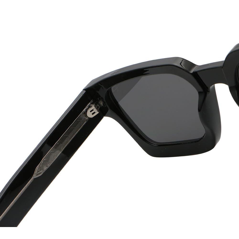 Gafas de sol cuadradas de acetato retro para mujer, estilo veraniego, con protección UV400, grandes, unisex, color negro y marrón
