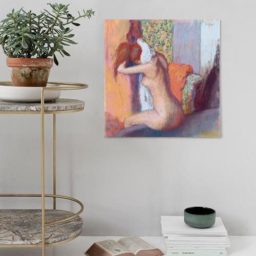 Impression toile Degas After The Bath de qualité supérieure 40cm - 4