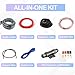 4 Gauge Amplifier Wiring Kit, 2000W Complete All-in-One Car Audio Amp Install Set with RCA & Fuse, Quick Connect for Radio, Subwoofer & Speakers