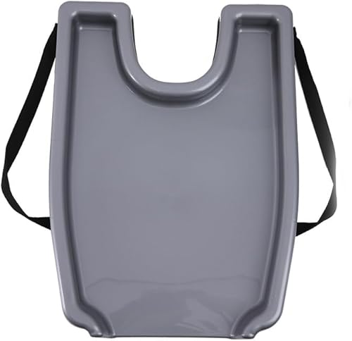 Bandeja portátil para lavar el cabello, cuenco de champú para el hogar, para lavar el cabello, cortar cabello, hogar, cama (gris)