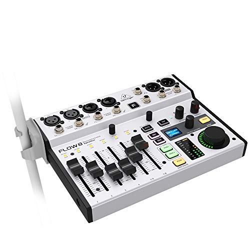 Image of Behringer FLOW 8 8-Input Digital Mixer with Bluetooth Audio and App Control, 60 mm Channel Faders, 2 FX Processors and USB /Audio Interface 6.5 x 9.7 x 1.1 inches (Pack of 5)