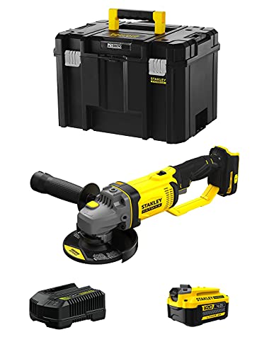 Mini-Meuleuse STANLEY FatMax SFMCG400M1T (1 Batterie de 4,0 Ah + Chargeur + TSTAK VI) Cover