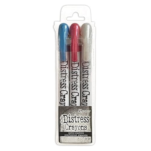 Ranger Tim Holtz Distress Crayon Pearl Set Holiday Set #5