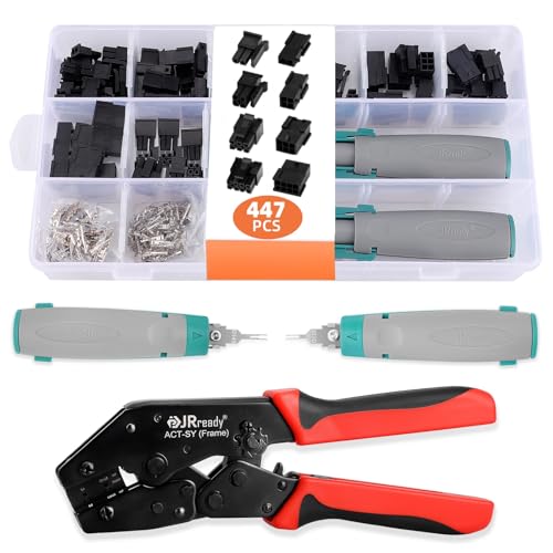 Image of JRready Micro-Fit 3.0 Connector Crimping Tool Kit, 2-8 Pin, 2 Extractors