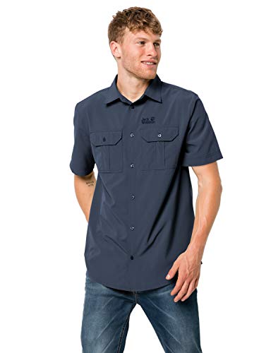 Jack Wolfskin Herren Schnelltrocknendes Outdoor Hemd Kurzarm KWANDO River...