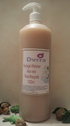 PHYSIOCEUTICALS   Gel Afterlaser Aloe Vera y Rosa Mosqueta 1000ml + Dosificador   Hidratante Post Tratamiento Láser, Depilación IPL y Fotodepilación   Uso Profesional