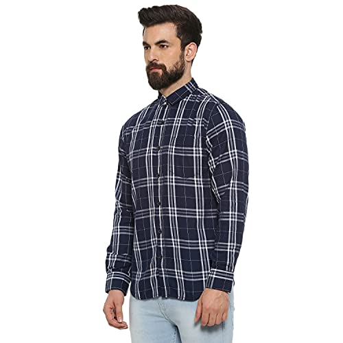 Image of Campus Sutra Men's Cotton Regular Fit Button Down Shirt