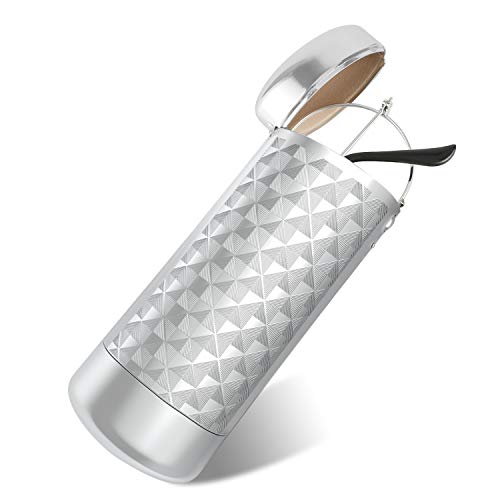 Preisvergleich Produktbild HIFOT Brillenetui hardcase Aluminium, Metall Lesebrillenetui hartschalen für Damen und Herren