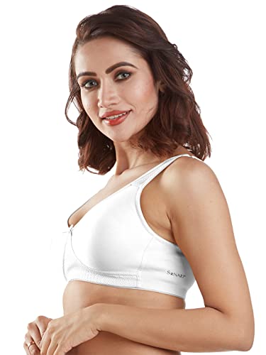Image of SONARI Womens High Coverage Regular Bra | Poly Cotton Fabric, Non Padded, Non Wired, Comfort Bra | Adjustable and Wide Shoulder Straps, U Back Design with Hook & Eye Closure - Lavish