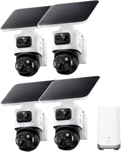 ANKER eufyCam S4 4‑Kamera‑Set, Überwachungskamera Außen, Farbnachtsich