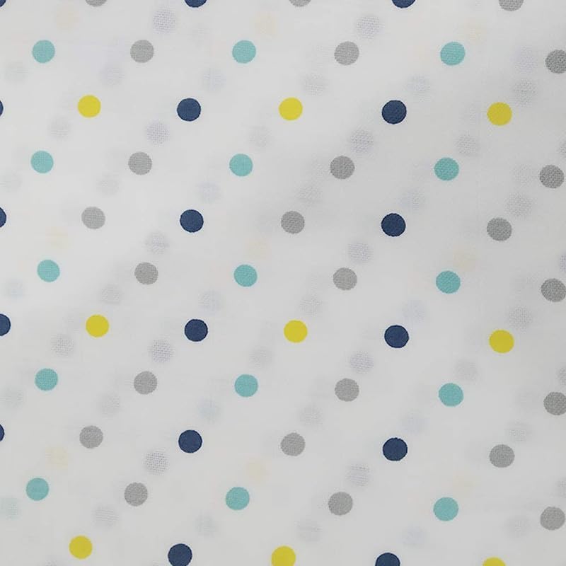 Image of Organic Cotton Muslin Pack of 2 Baby Bath Towel Cotton Cloth Premium Baby Washable, Reusable, Absorbent, Extra Soft 120 X 120 Cm Anchor & Leaf Dot