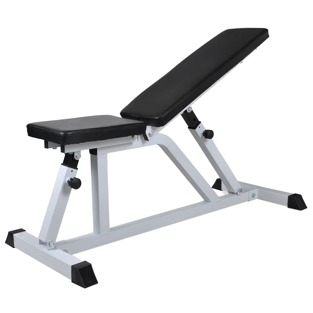 Genérico Banco de Entrenamiento con Juego de Barras y Mancuernas 30,5 kg,Deportes,Fitness y musculación,Levantamiento de Pesas,Máquinas de Levantamiento de pesas-275350