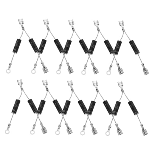 ULTECHNOVO 10pcs High Voltage Microwave Oven Diode Replacement Kit Unidirectional Bidirectional Diodes for Kitchen Appliances Repair Microwave Accessory Efficient Performance