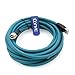 Eonvic Cognex Industrial Camera Ethernet M12 X-Type 8 Pin Male to RJ45 Cat-7e high-Flex Cable (5M, Blue)
