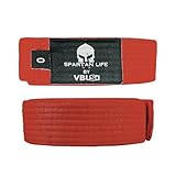 Victorbudo USA Karate Belt, All-Purpose Martial Arts Belt, Judo Belt, Taekwondo Belt, Colorful Karate Belt, Durable MMA Color Rank TKD Belt Size 0-6. (Red, 3)