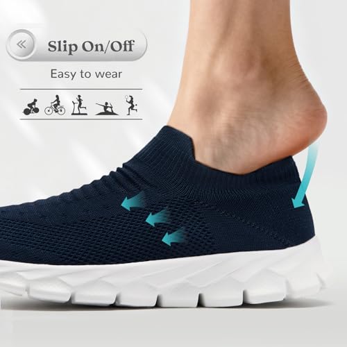 Image of Running Shoes for Men Womens Walking Tennis Gym Sneakers Slip On Comfortable Lightweight Athletic Workout Fashion Sports Shoes