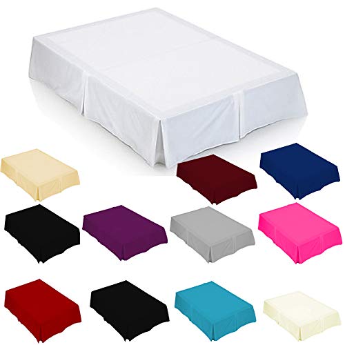 Lawrance Caprino LC Plain PERCALE 180thread Base valance sheet Plates (SINGLE, BEIGE) — image 1