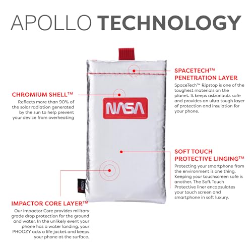 Image of PHOOZY Apollo Thermal Phone Case | Insulated Phone Pouch Extends Battery Life 3X | Heat Resistant Drop Protection | Military Grade Water Resistant | Large | Space