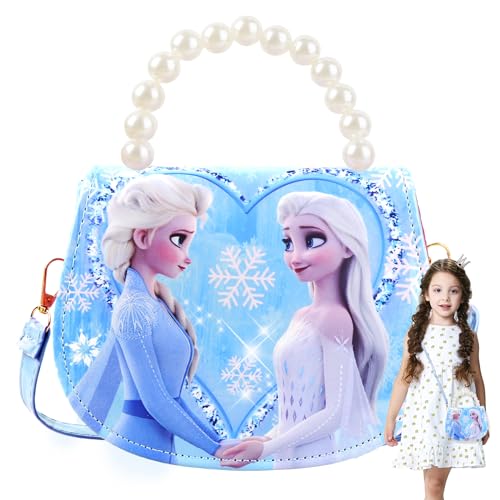 Handtasche Mädchen, Tasche Mädchen Umhängetasche Kinder Mädchen Kinderhandtasche Cartoon Kindertasche mit Verstellbarem Gurt, Geschenke für Mädche n