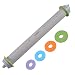 PROKITCHEN Adjustable Silicone Rolling Pin Dough Roller with Removable Thickness Rings Guides for Baking Dough Pizza Pie Cookies