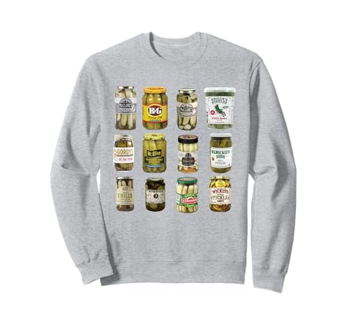 Vintage Canned Pickles Lover Funny Trendy Women Men Sweatshirt