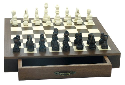 Smir - 25736 - Coffret Echecs Magnétiques Tiroir Et Marqueterie