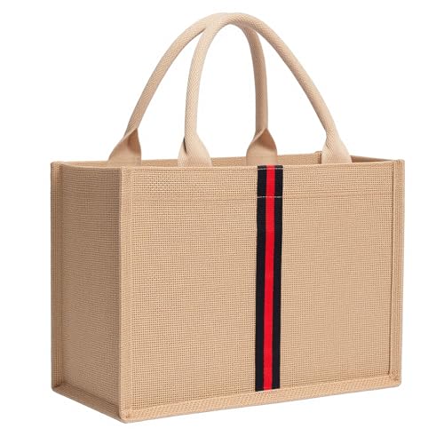 Bolso playero grande tejido de paja para mujer miniatura 1