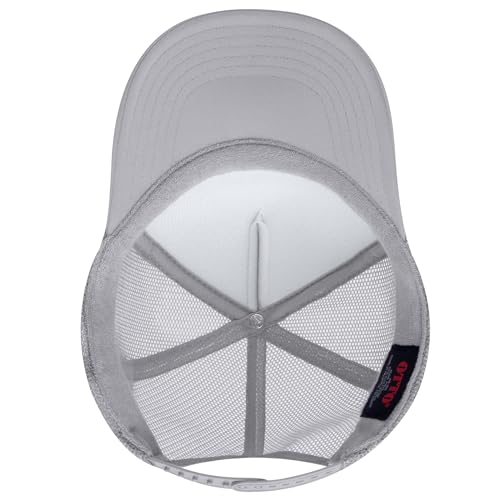 Image of OTTO Polyester Foam Front 5 Panel High Crown Mesh Back Trucker Hats in 97, Bulk, Wholesale