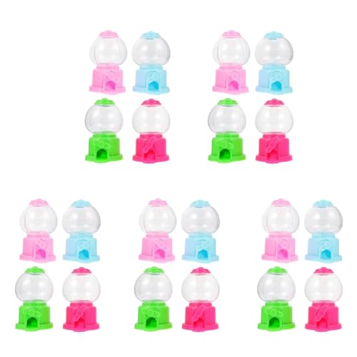 CENMEN Gumball Machine, 3,7 Pouces Mini Distributeur de Bonbons Gumball Machines pour Cadeaux de FêTe d'enfants (Lot de 20)