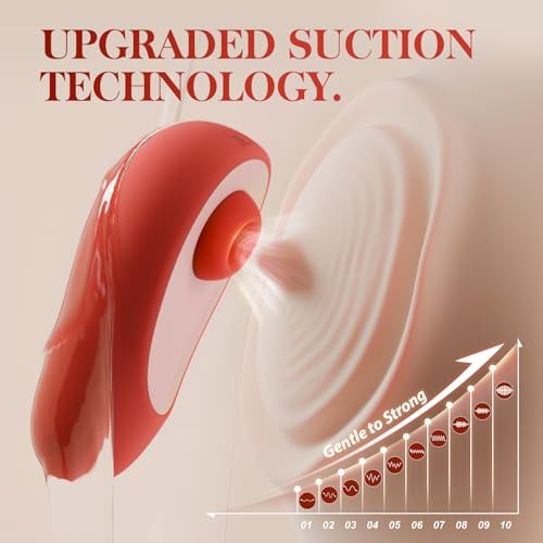 Image of Sucking Vibrator Sex Toys for Women - MOOLIGIRL Adult Sex Toy for Female Couples Men Mini Discreet Clitoral Vibrators for Clit Anal, 7 Modes Waterproof Nipple Sucker Vibrater Suction Chastity Devices