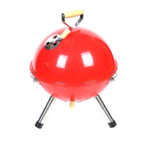 QJJML Barbecue, mini compact casual round kettle grill