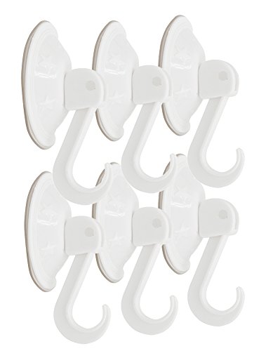 GLRSBUTY Suction Cup Hook Plastic Colorful Locking Hooks Strong Power Can Hold Heavy Duty for Key Coat Twoel Wreath Fit Bathroom Wall Window Glass Door