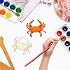 30 Pack 4 Inch Wood Crab Cutouts Unfinished Wood Crab Crafts Wooden Crab Hanging Ornaments DIY Crab Craft Gift Tags for Home Party Decoration #3