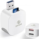 PL ZMPWLQ 512GB Auto Backup Adapter iPhone-Backup-Photo-Storage Device Photo-Stick for iPhone-External-Storage-Flash-Drive Auto Data-Backup-Cube Transfer Photos & Videos from iPhone/iPad/Android USB A