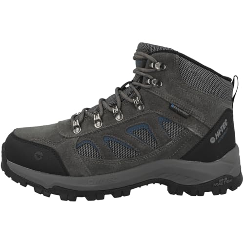 Hi-Tec Bandera Expedition Wp - Zapatillas de exterior para hombre, Dark Gull Grey Harbour Mist Legion Blue, 44 EU